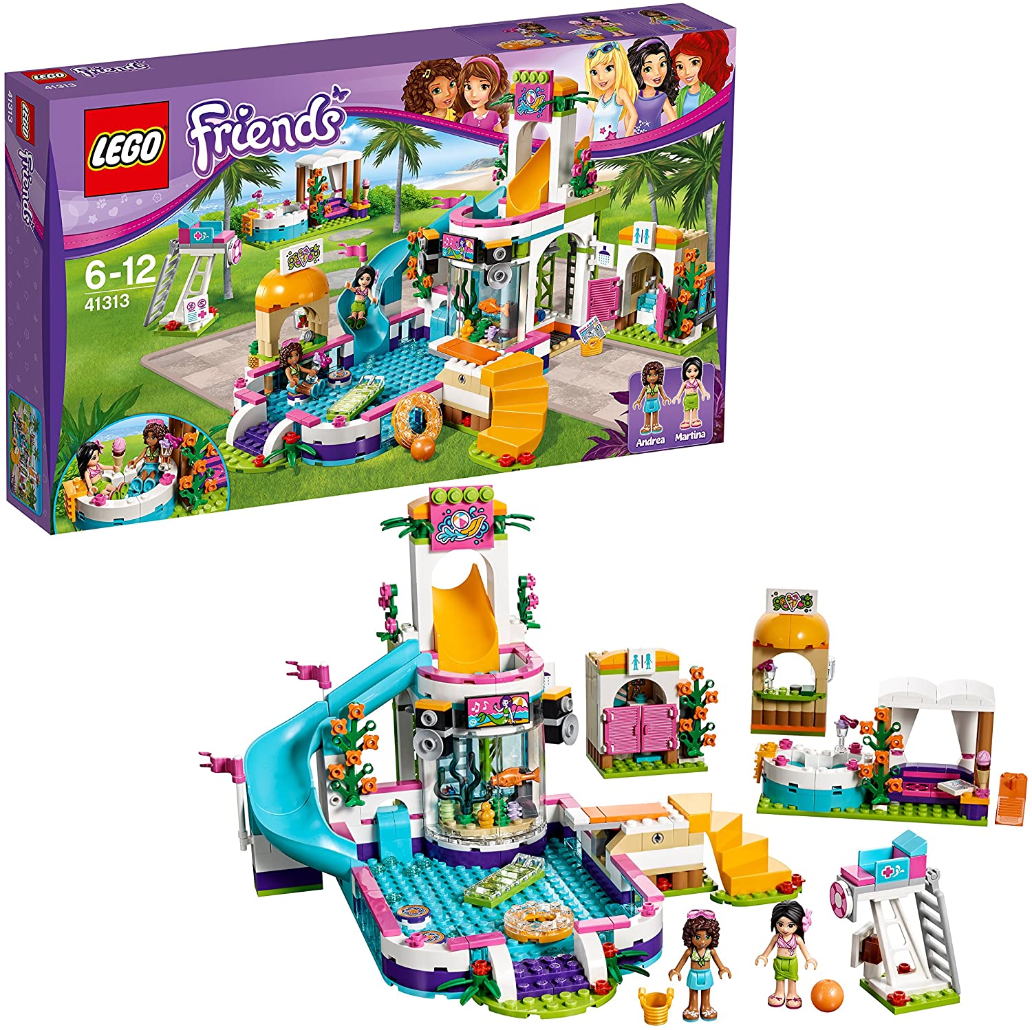Lego friends store casa con piscina