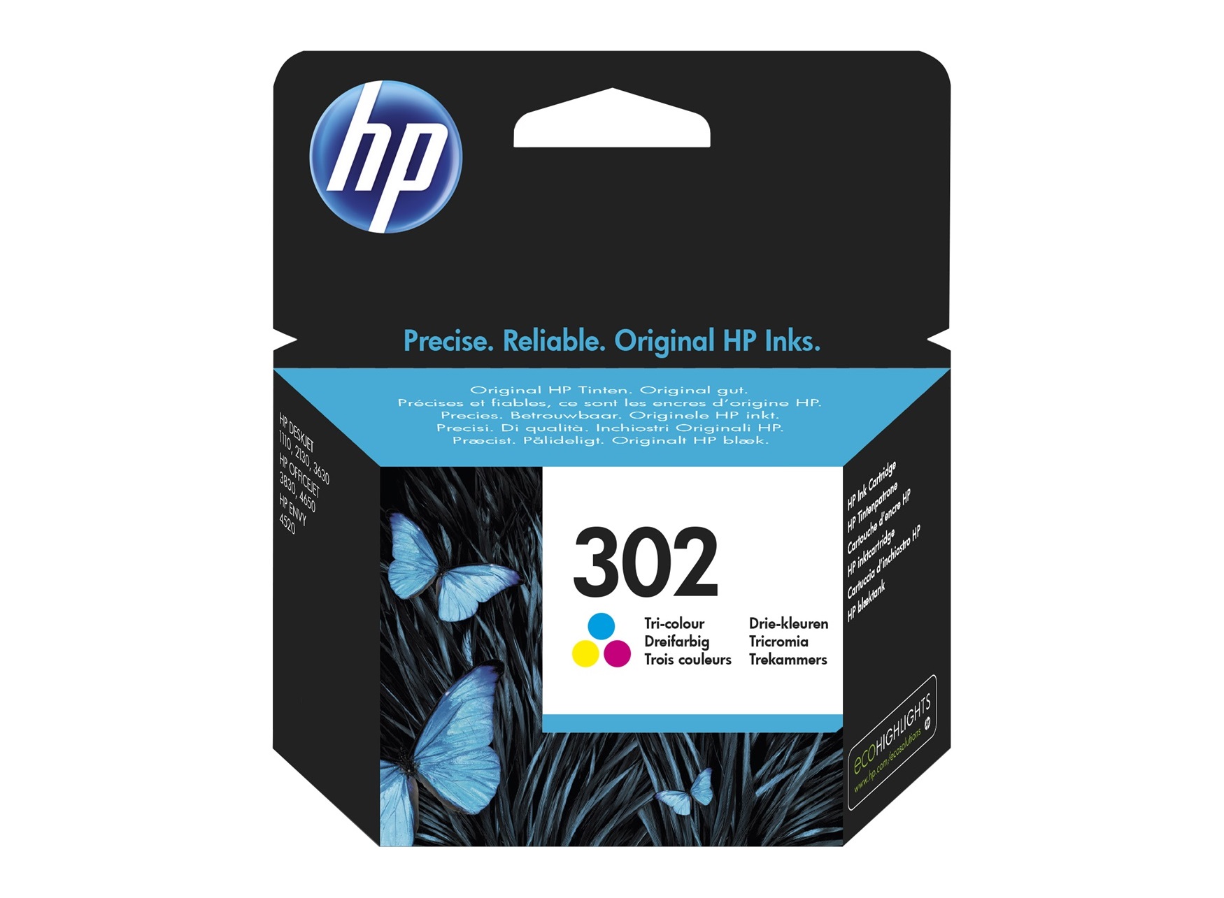Cartucce HP: Cartuccia inchiostro originale Hp 302 colore triconomia