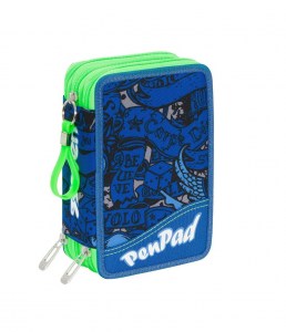 Astucci e Portapenne: Astuccio Scuola Seven SJ Gang 3 Zip Girl faccine
