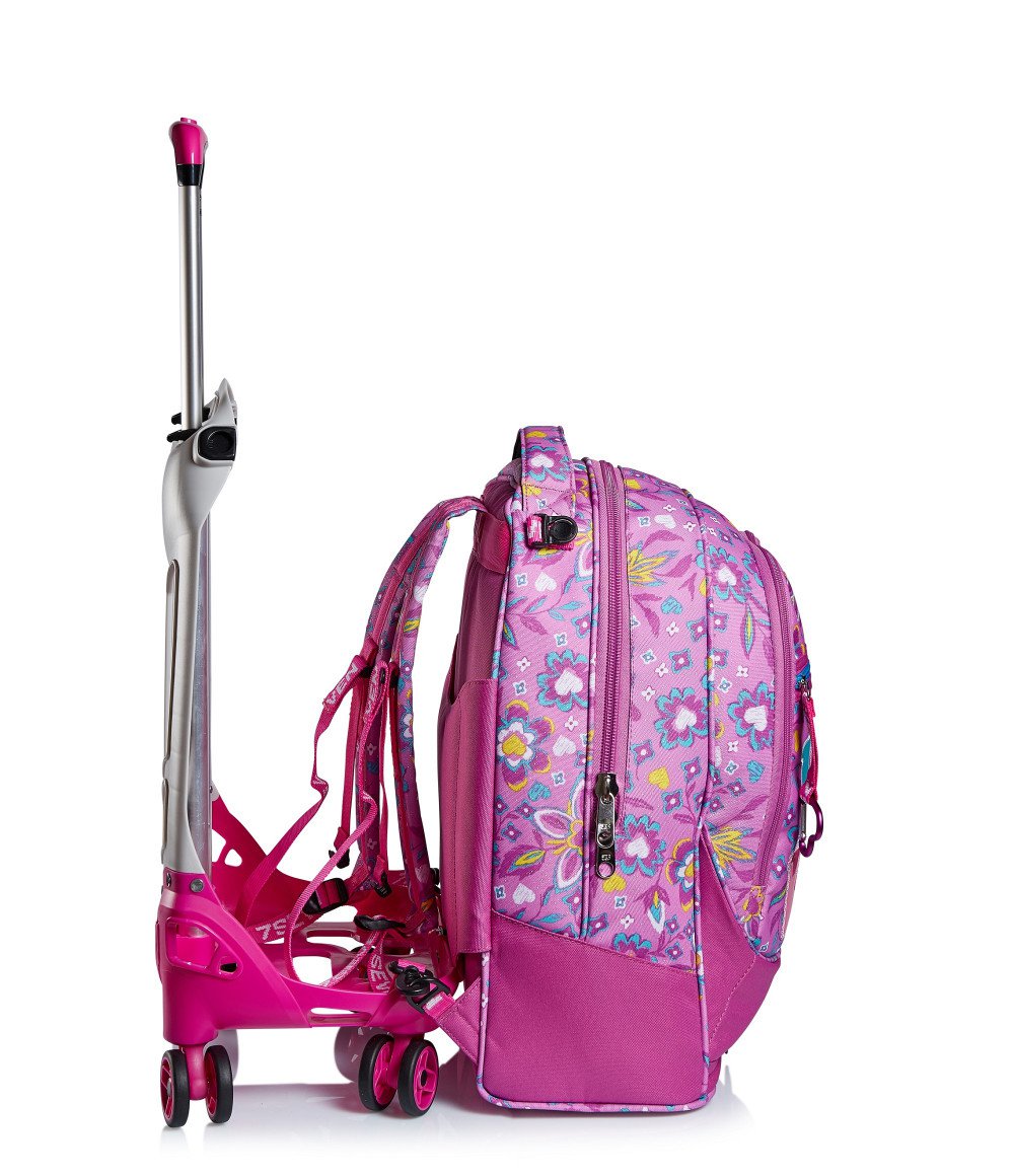 Trolley Scuola: Trolley scuola Seven Jack 4WD Love Songs Sganciabile